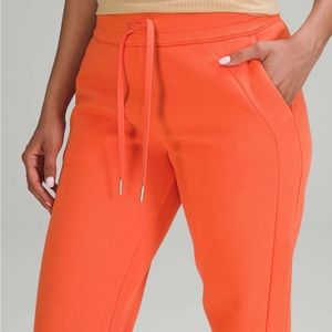 Lululemon orange thermal joggers